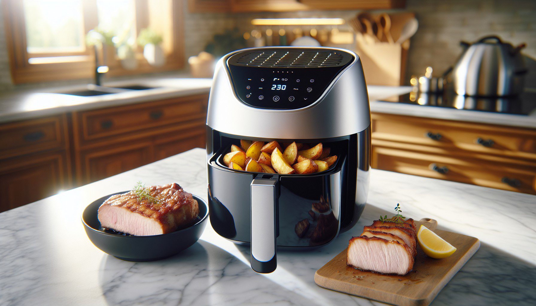 Airfryer Lohkoperunat Ja Possunfilee