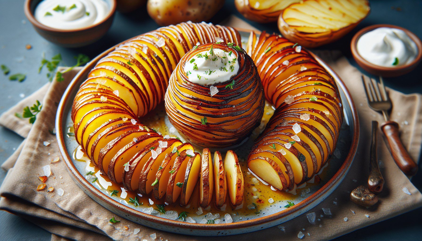 hasselbackan perunat airfryer