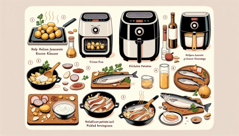 helpon janssonin kiusauksen valmistus airfryerilla aloittelijan opas