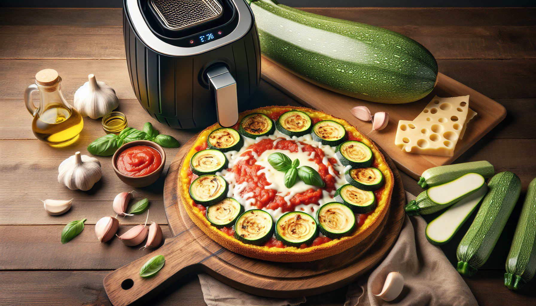 Kesäkurpitsa Pizza Airfryer