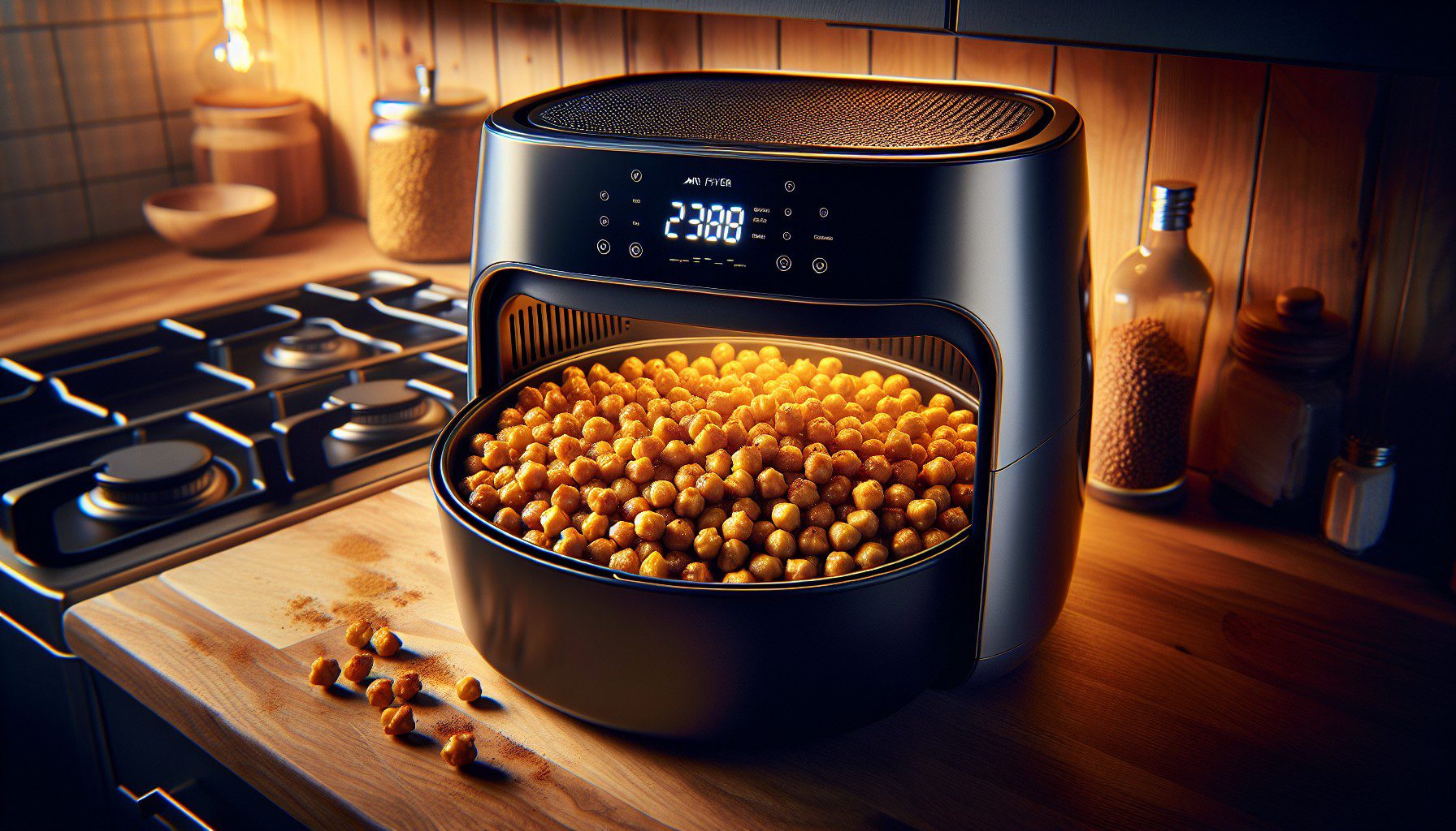 Paahdetut Kikherneet Airfryer