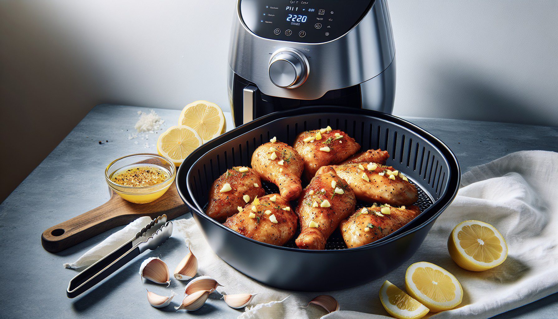 Sitruuna Valkosipuli Kana Airfryer